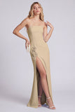 Zwarte strapless zeemeermin bloemen lange formele jurk met split