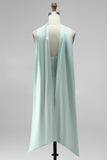 Mint strapless bodycon korset Homecoming jurk met split