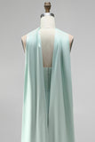 Mint strapless bodycon korset Homecoming jurk met split