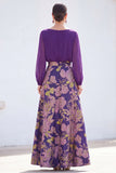 Groene A-lijn bateau hals 2-delige Jacquard bloemenjurk Mother Of the Bride Jurk