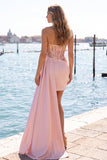Sweetheart Red Bodycon doorschijnend korset met gerimpelde pailletten Homecoming jurk met sjerp