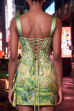 Blush bodycon halter hals korset met kant op de rug gerimpelde homecoming jurk met sjerp