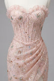 Groene sweetheart gerimpelde korset, bodycon gerimpelde kant omhoog Homecoming jurk