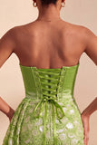 Lichtgele bodycon Sweetheart gerimpelde pailletten met veter thuis thuisjurk met sjerp