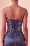Sweetheart Champagne Pailletten Bodycon Mini Homecoming Jurk
