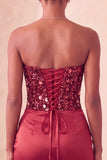 Sweetheart Champagne Pailletten Bodycon Mini Homecoming Jurk