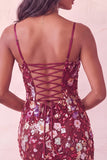Roze korset Bodycon gerimpelde korte homecomingjurk met pailletten