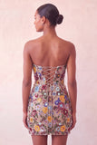 Roze Sweetheart Bodycon pailletten Homecoming jurk met veter op de rug