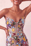 Roze Sweetheart Bodycon pailletten Homecoming jurk met veter op de rug