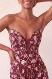 Roze Sweetheart Bodycon pailletten Homecoming jurk met veter op de rug