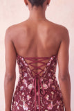 Roze Sweetheart Bodycon pailletten Homecoming jurk met veter op de rug