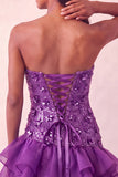 Blauwe strapless pailletten bodycon korte homecomingjurk met gerimpelde jurk