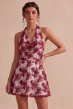 A-lijn halter hals bloemenjurk Little White Jurk