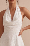 A-lijn halter hals bloemenjurk Little White Jurk