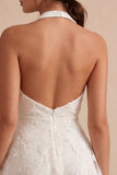 A-lijn halter hals bloemenjurk Little White Jurk