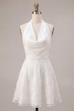 A-lijn halter hals bloemenjurk Little White Jurk