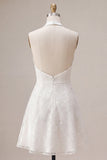 A-lijn halter hals bloemenjurk Little White Jurk