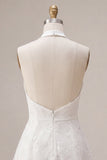 A-lijn halter hals bloemenjurk Little White Jurk