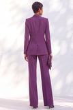 Vintage Acacia Fitted Inkepte Revers Lange Mouwen Damespakken
