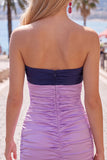 Rood Oranje Sweetheart Gerimpelde Keyhole Bodycon Korte Homecoming Jurk