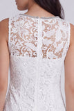 Ivoor Bodycon V-hals bloemenkralenjurk met kralen in korte afstudeerjurk