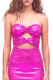 Gouden Sweetheart Bodycon Keyhole Metallic Kant Achterin 80s Homecoming Jurk