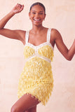 Bruine bodycon pailletten met franjes korte homecomingjurk met parels
