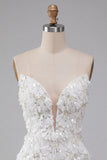 Ivory Sweetheart Short Bodycon Homecoming Jurk met pailletten