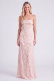 Salie strapless bloemenzeemeermin lange bruidsmeisjesjurk