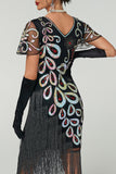 Vintage pailletten franje Great Gatsby Flapper jurk uit de jaren 20