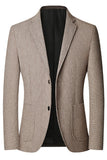 Notch reversbruin enkelrijig herenbalblazer