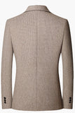 Notch reversbruin enkelrijig herenbalblazer