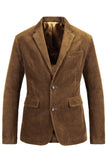 Notch reversbruin enkelrijig herenbalblazer