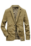 Notch reversbruin enkelrijig herenbalblazer