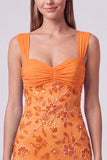 Hemelsblauwe gerimpelde bloemen bodycon korte homecomingjurk met pailletten
