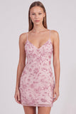 Roze bloemen bodycon pailletten met kralen versierde korte homecomingjurk met kant op de rug
