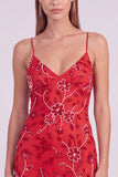 Roze bloemen bodycon pailletten met kralen versierde korte homecomingjurk met kant op de rug