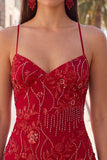 Abrikoos Bodycon Spaghetti Straps met kralen bezet korte homecoming jurk met pailletten