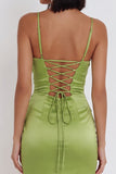 Stoffy Sage Bodycon strapless gerimpelde korte cocktailjurk met pailletten