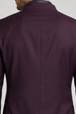 Claret enkelrijig staand herenbalblazer