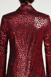 Peak Revers Bordeaux Eenknops Herenbalblazer