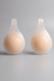 Champagne Individuele Teardrop Latex Ademende Plakkerige BH