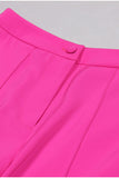 Hot Pink Peak revers 3-delige dames Prom Suits