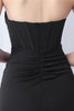 Afbeelding in Gallery-weergave laden, Zwarte zeemeermin Sweetheart lange formele jurk met split