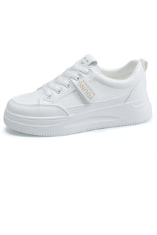 Witte Platte Casual Sneakers