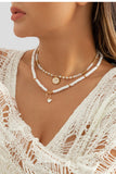 Boho witte kralen ketting