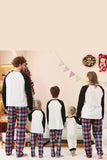 Zwarte blauwe boom Print familie kerst pyjama