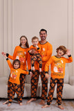 Pompoen Print Oranje Halloween Familie Pyjama Set