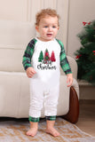 Groene en Witte Merry Christmas Family Pyjama Sets