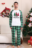 Groene en Witte Merry Christmas Family Pyjama Sets